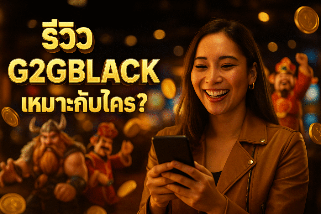 รีวิว G2GBLACK เหมาะกับใคร?