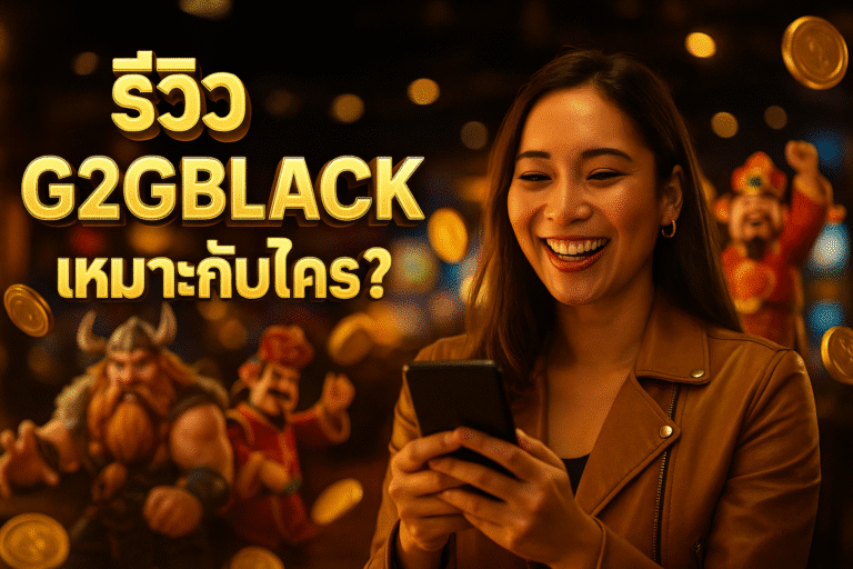 รีวิว G2GBLACK เหมาะกับใคร?
