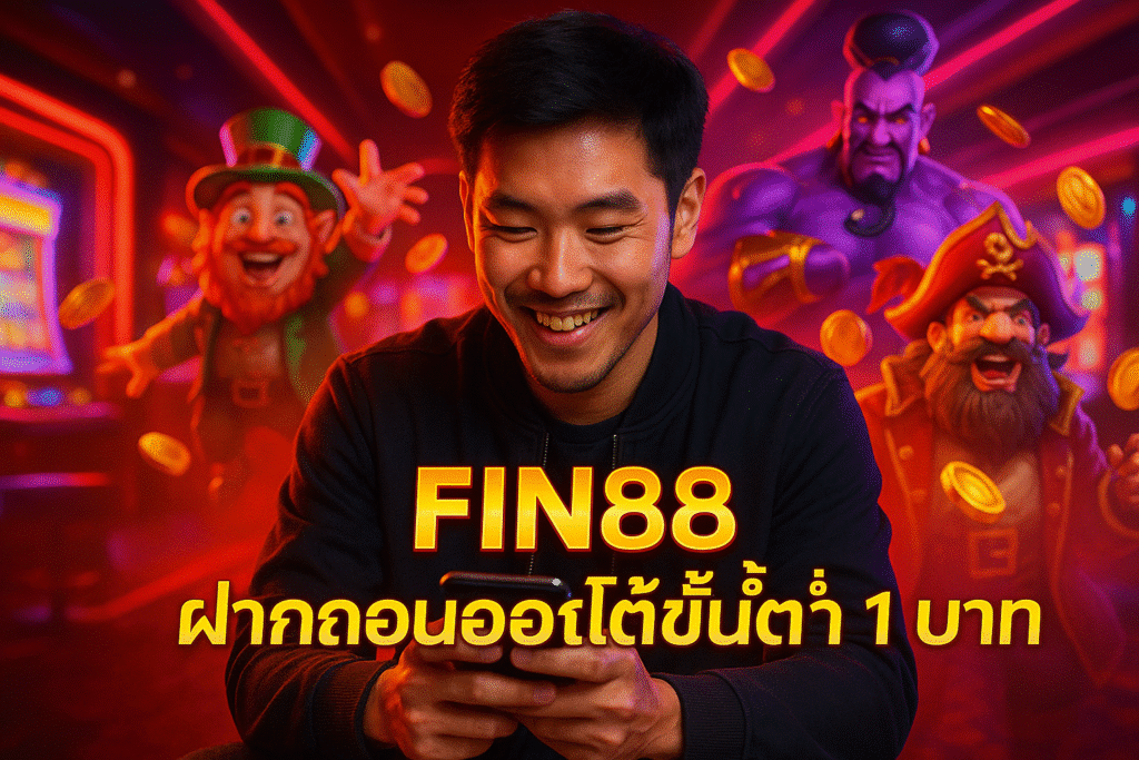 FIN88 ฝากถอนออโต้ขั้นต่ำ 1 บาท