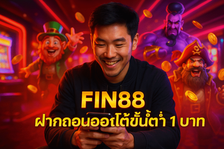 FIN88 ฝากถอนออโต้ขั้นต่ำ 1 บาท