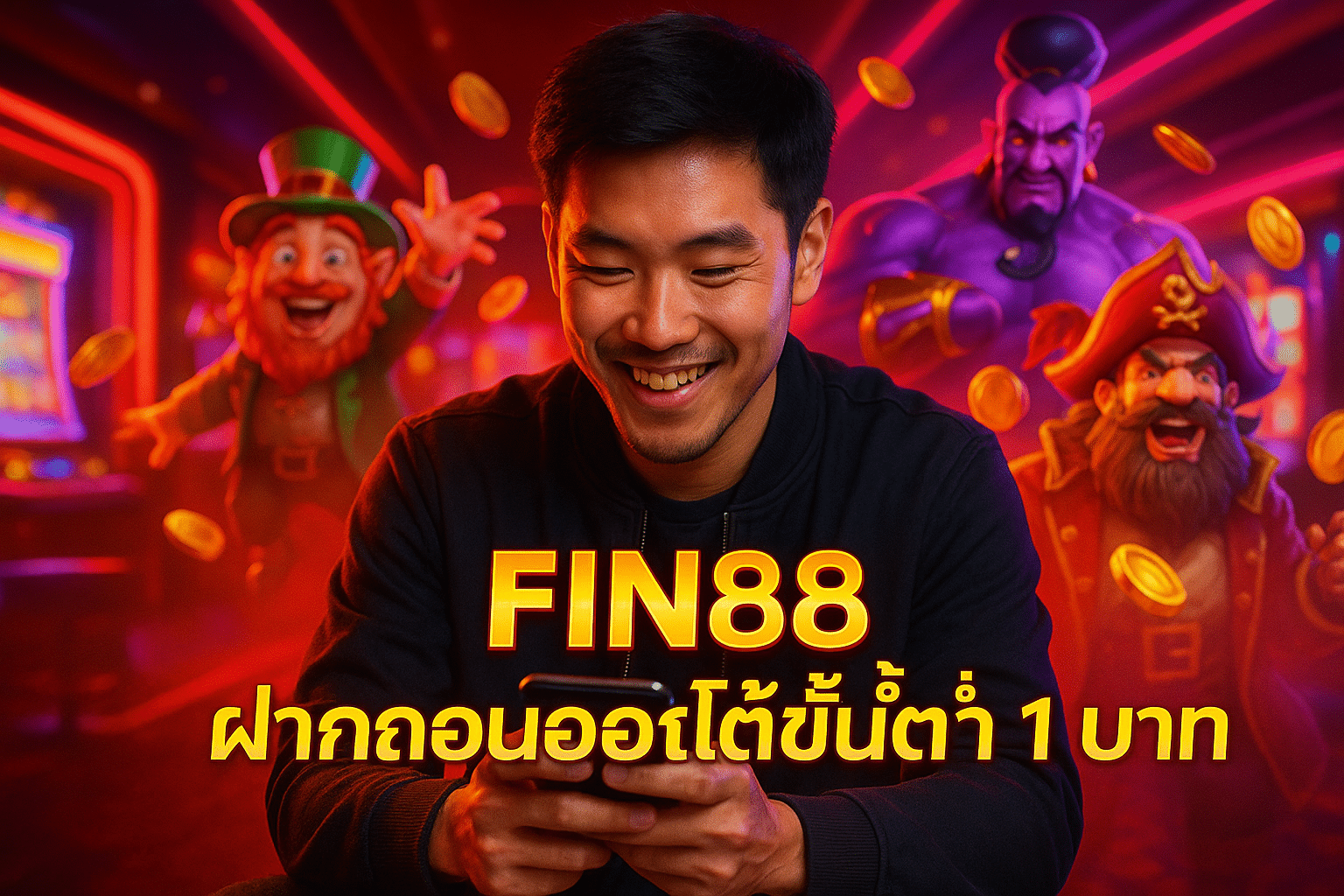 FIN88 ฝากถอนออโต้ขั้นต่ำ 1 บาท